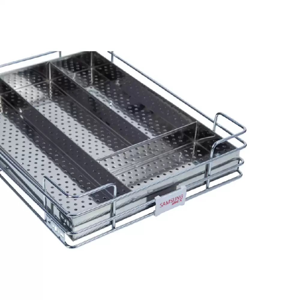 Samsung IREX Premium Perforated Wire Cutlery Basket - (24 W x 20 D x 4 H) Inch