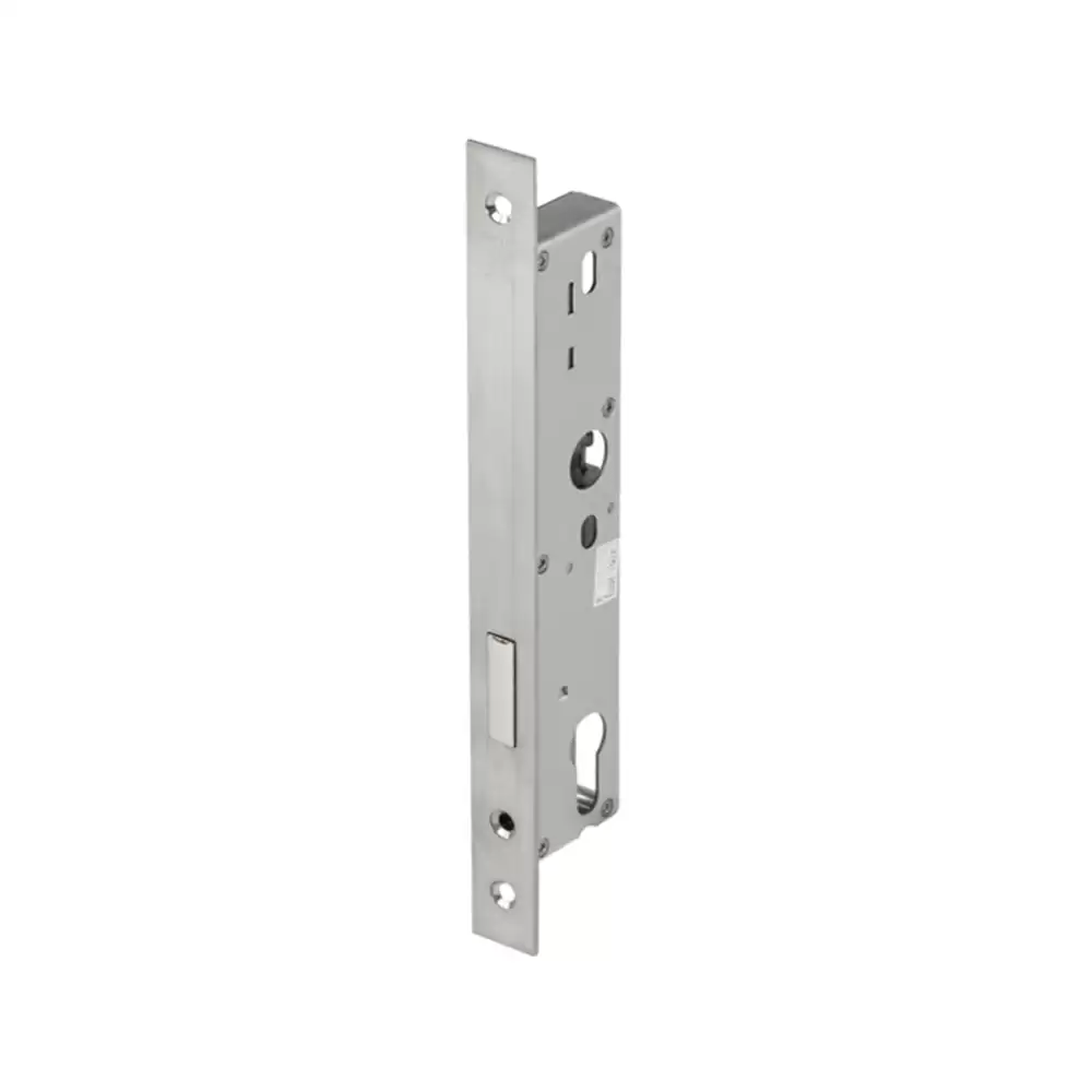 Hafele Narrow Dead Bolt Mortise Lock 30 mm Backset - Stainless steel