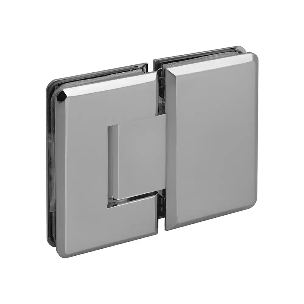 Hafele Glass to Glass Hinge 180° for 8 to 10mm Glass, Chrome Polished