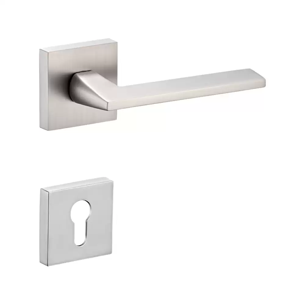 Dorset Farretto Atelier Mortise On Rose Door Handle - Satin Matt