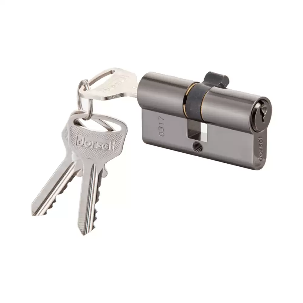 Dorset CL 200 Both Side Key Euro Profile Pin Cylinder Lock - 60 mm (Titanium Matt)