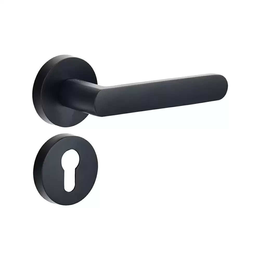 Dorset Farretto Cadila Mortise On Rose Door Handle - Graphite Matt