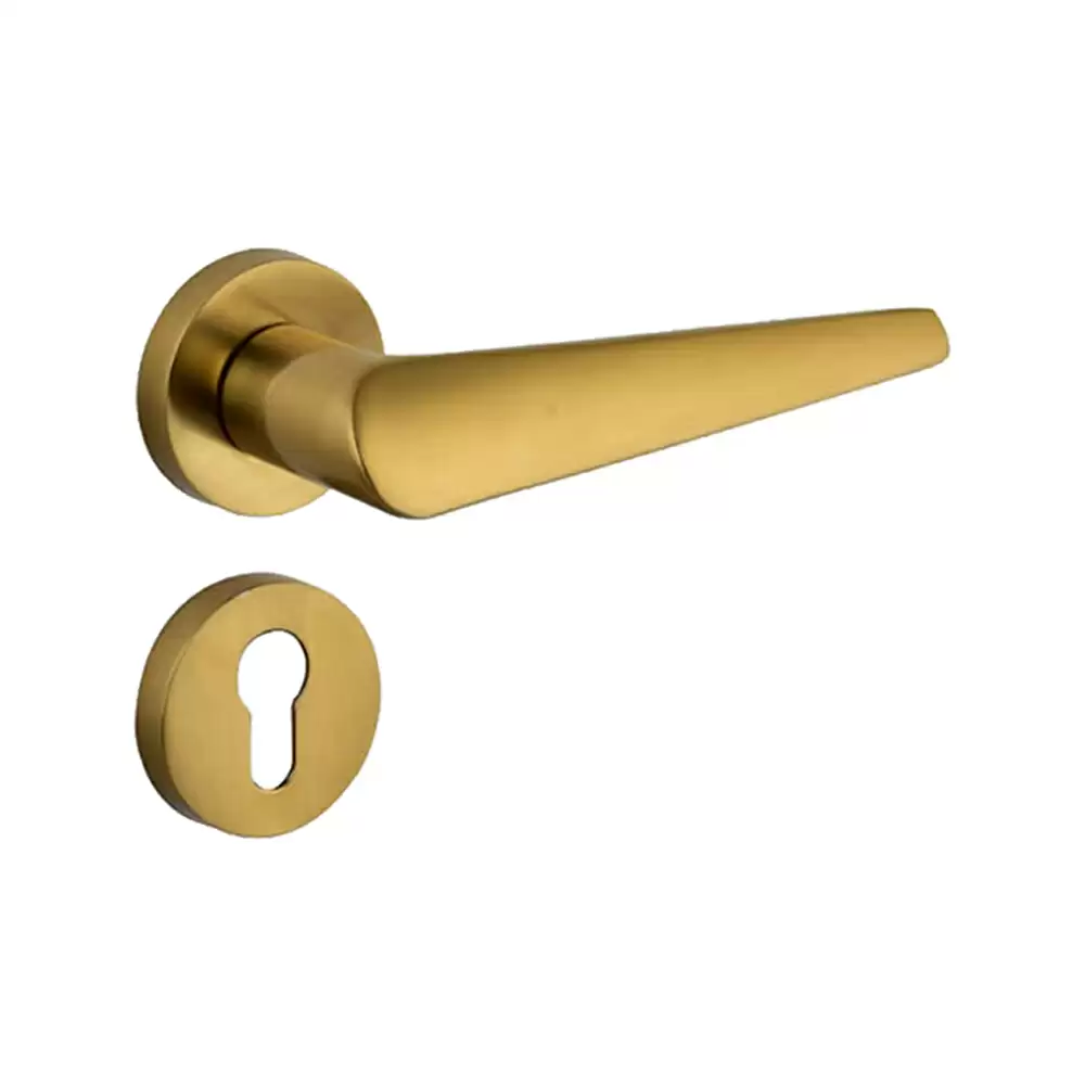 Dorset Farretto Celisa Mortise On Rose Door Handle - Vintage Gold