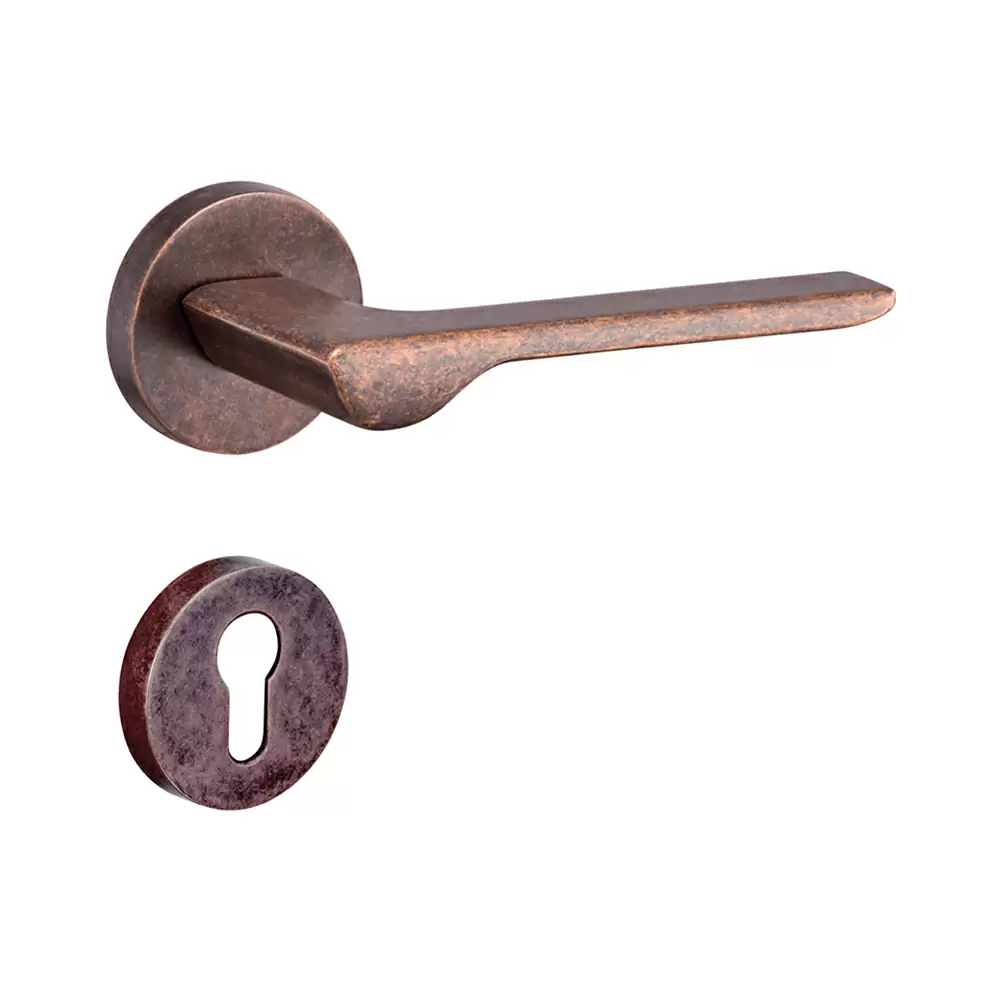 Dorset Farretto Drop Mortise On Rose Door Handle - Fume