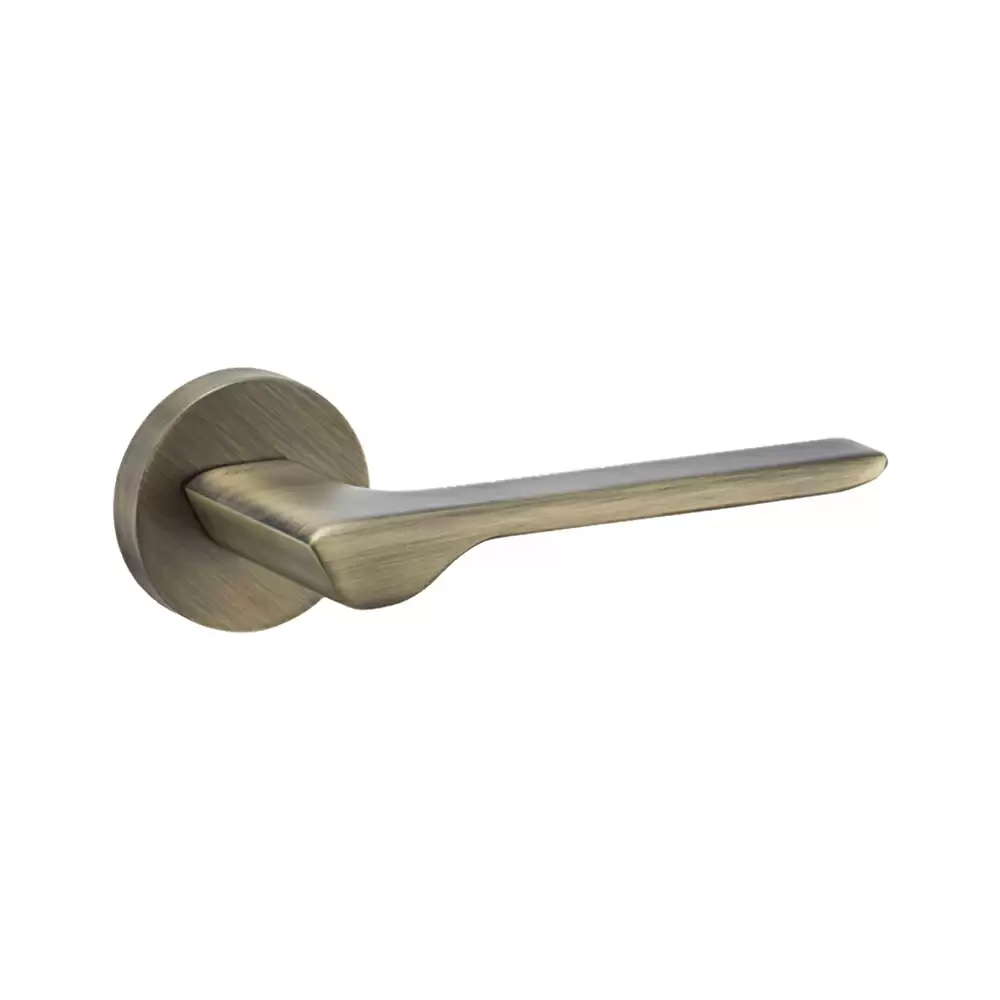 Dorset Premium Drop Mortise On Rose Door Handle - Antique