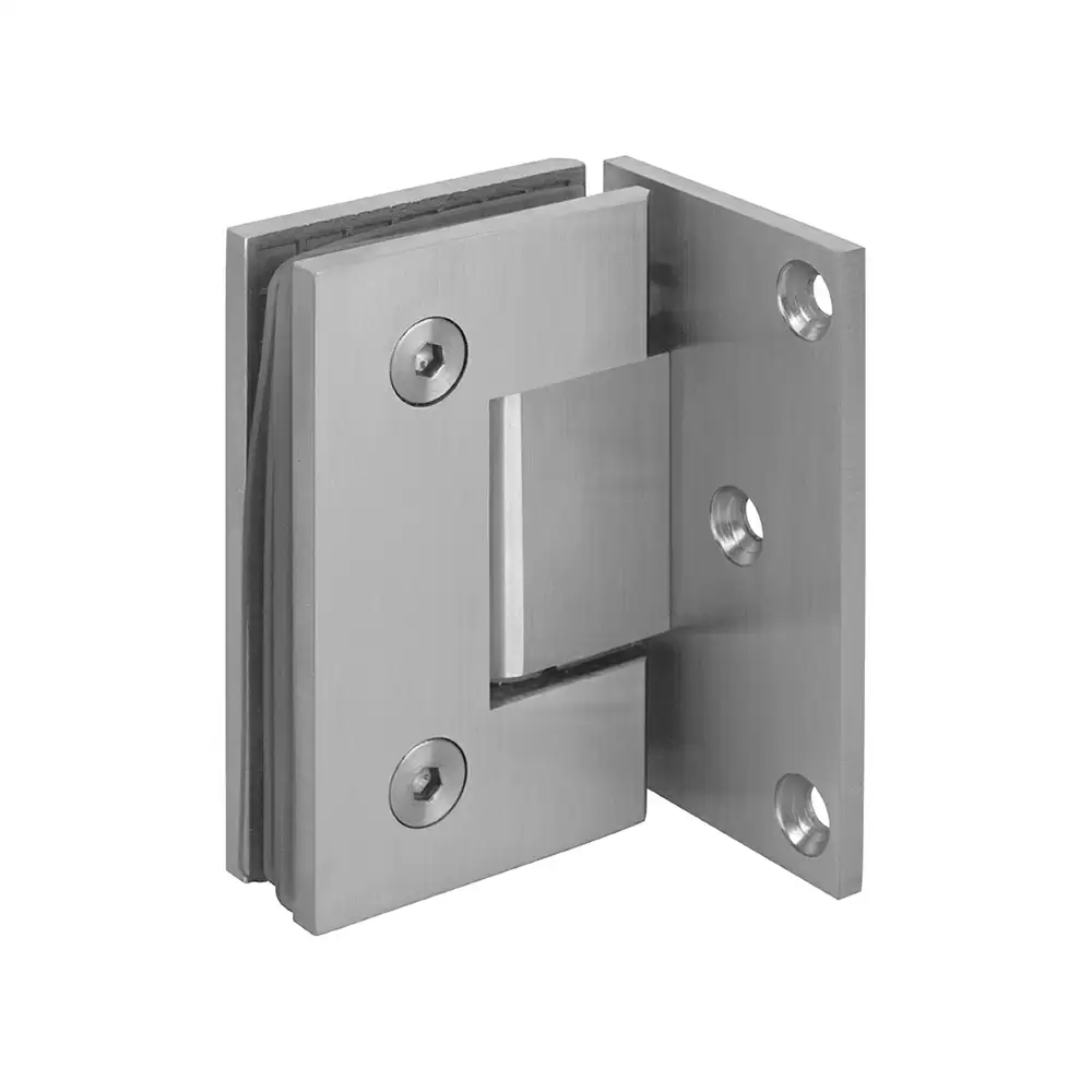 Hafele Kaaza SS Glass to Glass Hinge 90° for 8-12 mm Glass, SS Polished