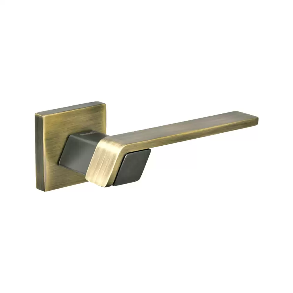 Dorset Premium Infinito Mortise On Rose Door Handle - Antique/Titanium Matt