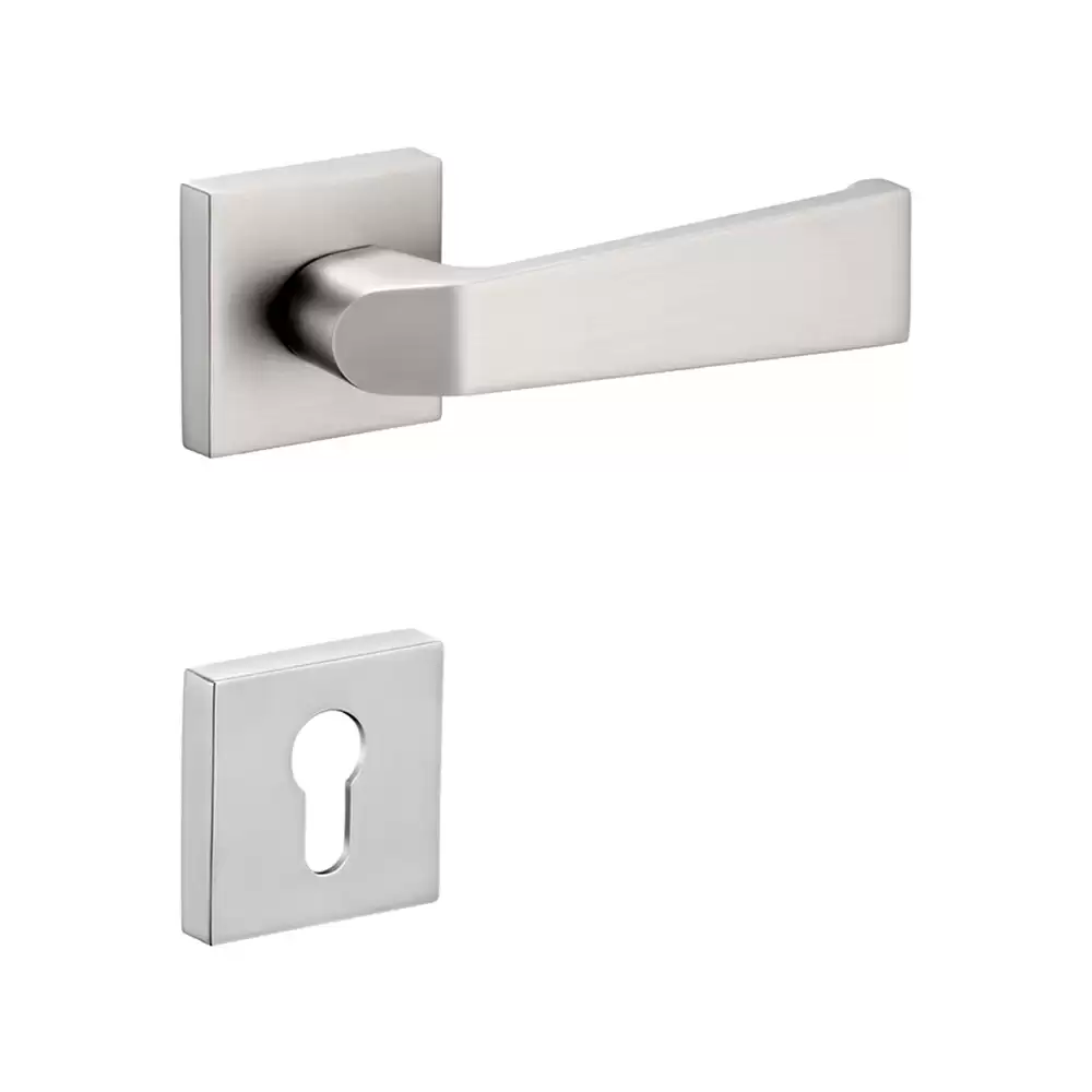 Dorset Farretto Krysta Mortise On Rose Door Handle - Satin Matt