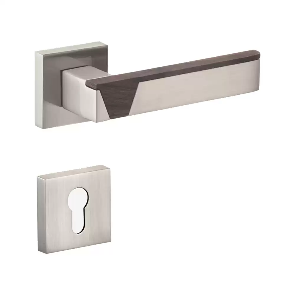 Dorset Premium Liberte Mortise On Rose Door Handle - Wood