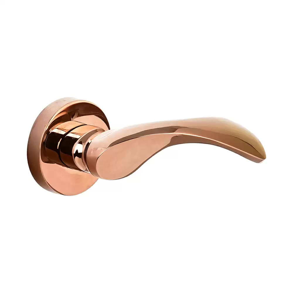 Dorset Farretto Madonna Mortise On Rose Door Handle - Hamilton Gold