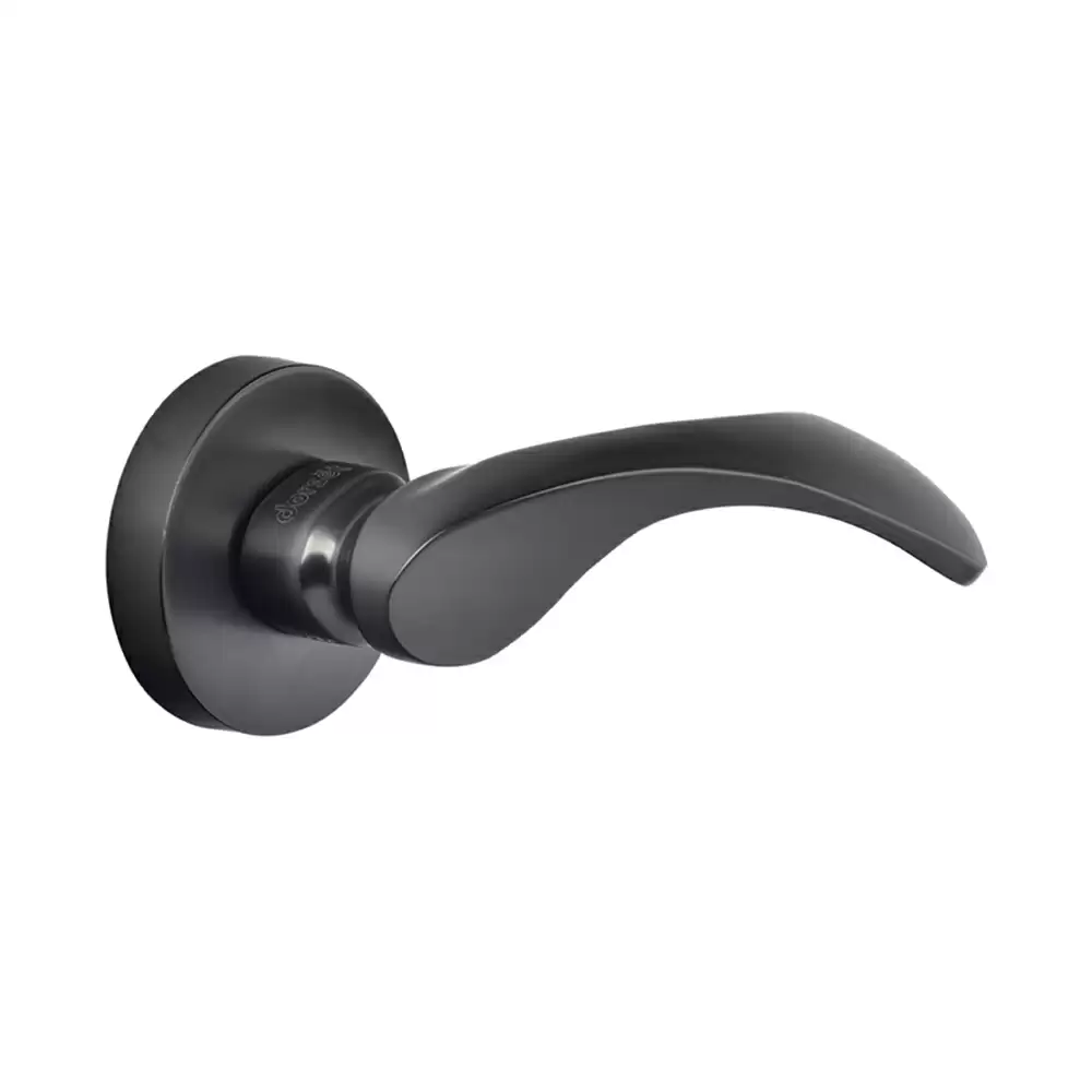 Dorset Farretto Madonna Mortise On Rose Door Handle - Titanium Matt