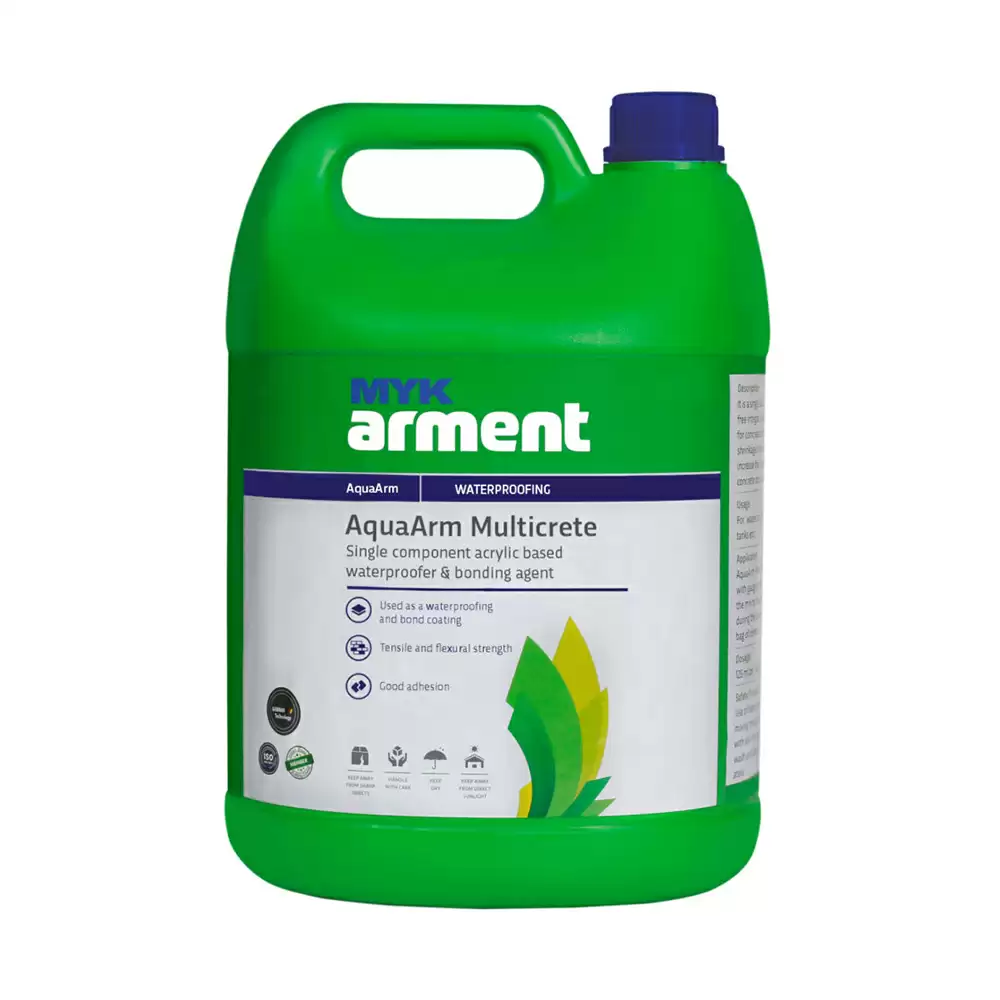 MYK Arment 10 Ltr AquaArm Multicrete Single Component Acrylic based Roof Waterproofing