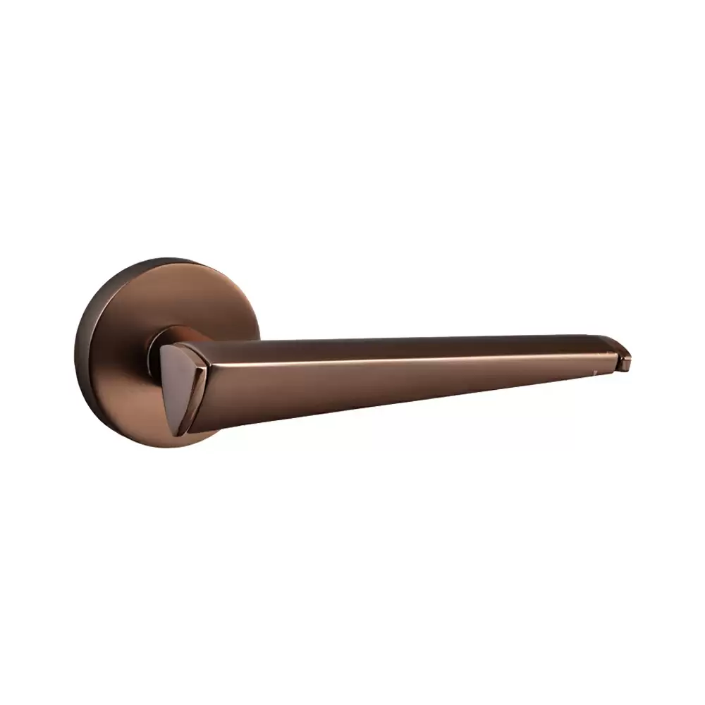 Dorset Farretto Orbia Mortise On Rose Door Handle - Hamilton Gold/Ferro