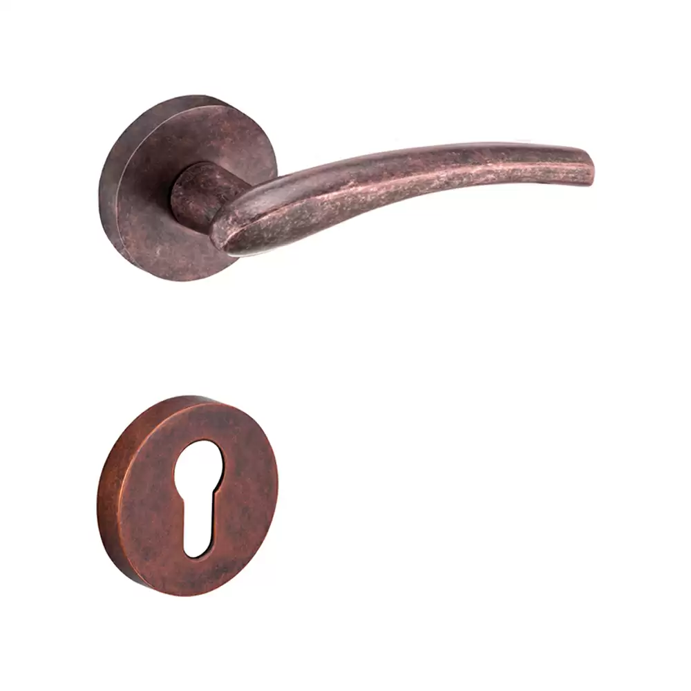 Dorset Farretto Option Mortise On Rose Door Handle - Fume