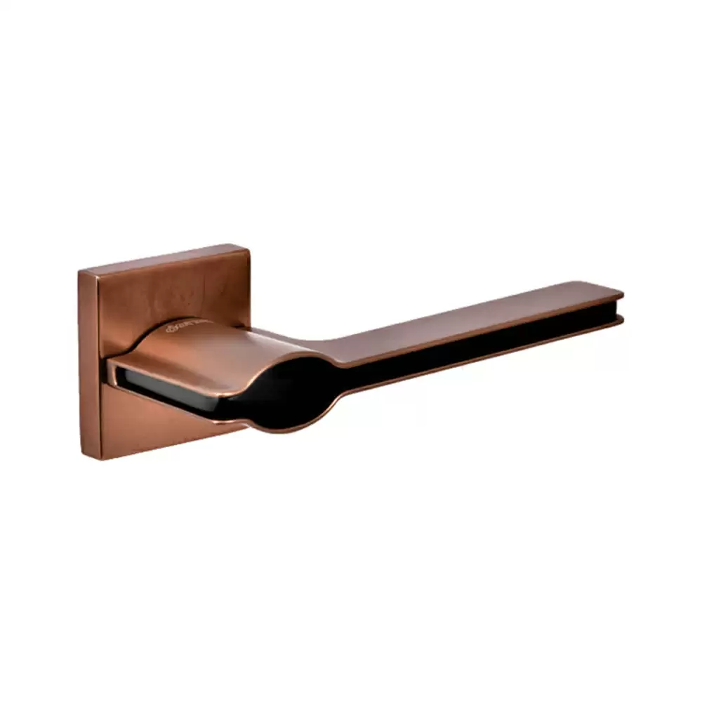 Dorset Farretto Pilot Mortise On Rose Door Handle - Ferro/Graphite Matt