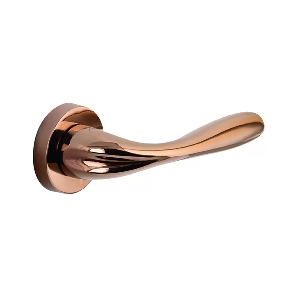 Dorset Farretto Polar Mortise On Rose Door Handle - Hamilton Gold