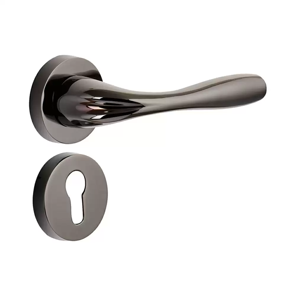 Dorset Farretto Polar Mortise On Rose Door Handle - Nitrium