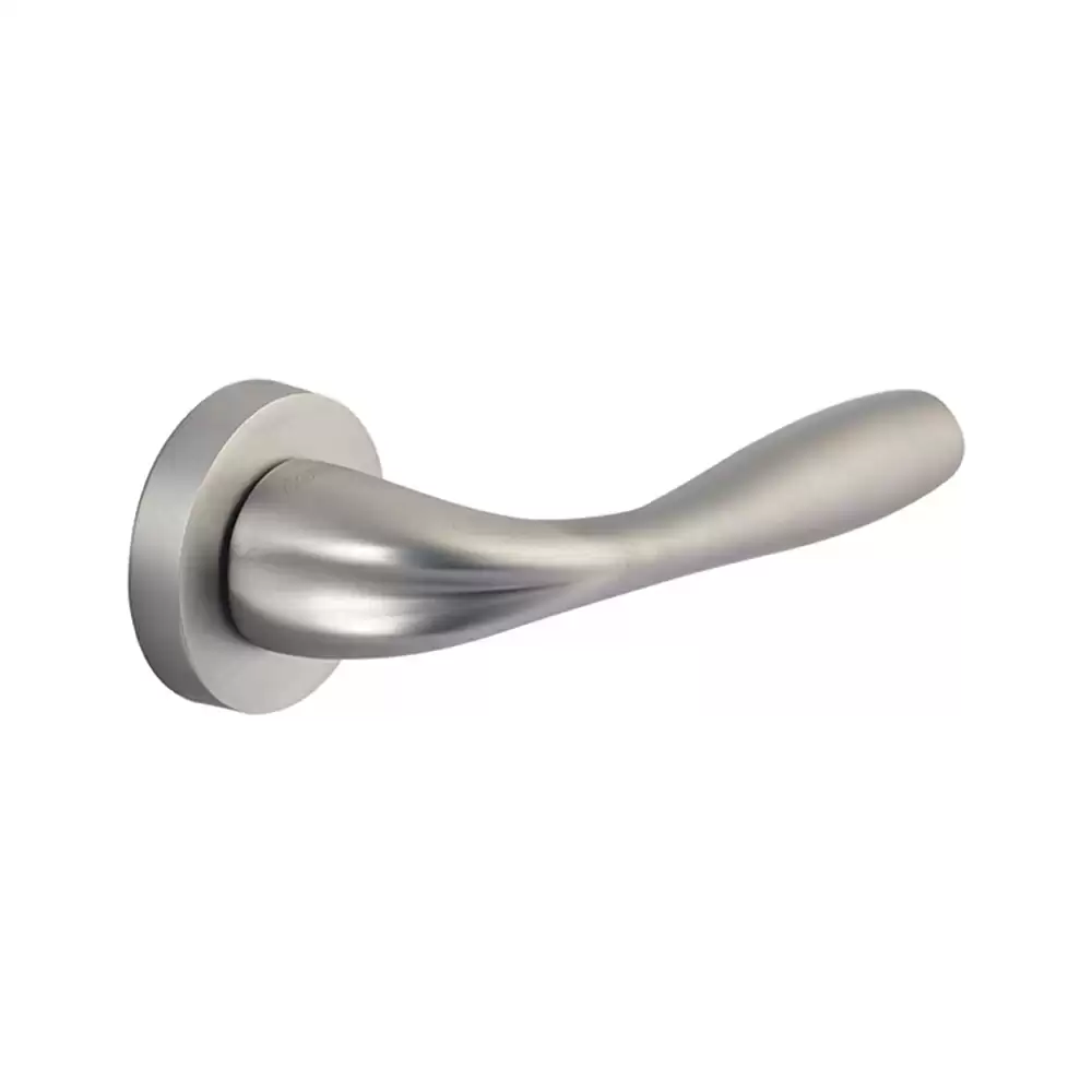 Dorset Farretto Polar Mortise On Rose Door Handle - Satin Matt