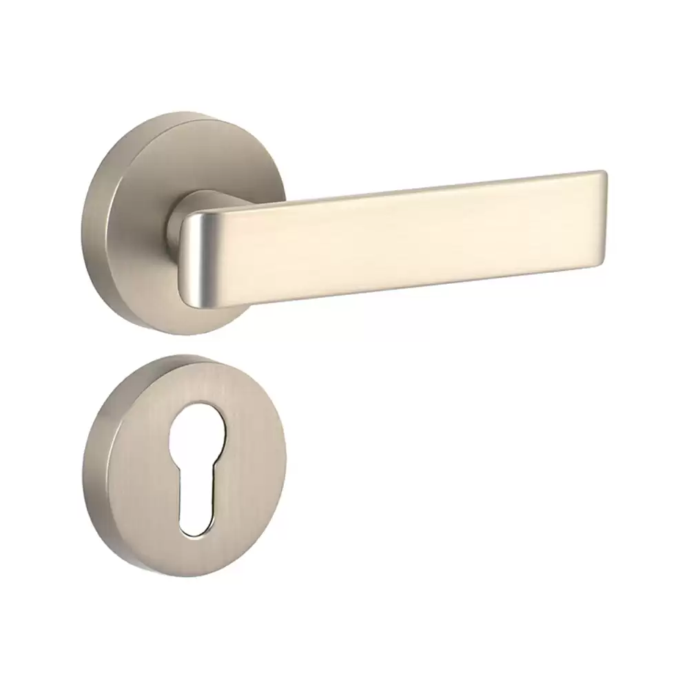 Dorset Farretto Riva Mortise On Rose Door Handle - Satin Matt