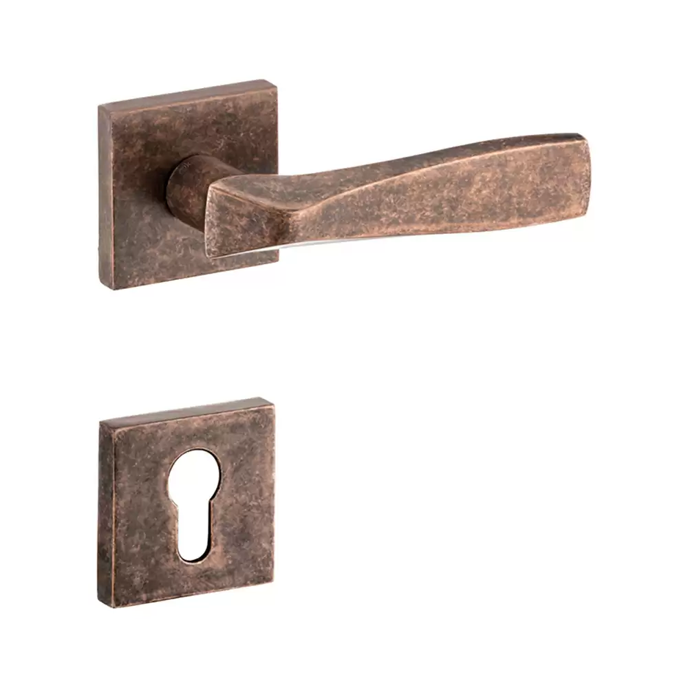 Dorset Farretto Siera Mortise On Rose Door Handle - Fume