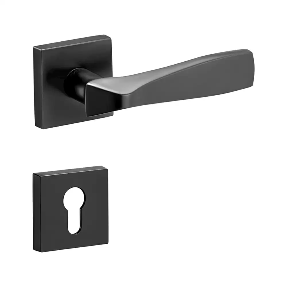 Dorset Farretto Siera Mortise On Rose Door Handle - Graphite Matt