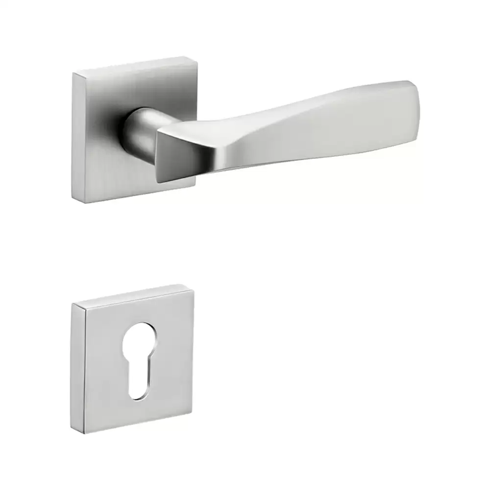 Dorset Farretto Siera Mortise On Rose Door Handle - Satin Matt