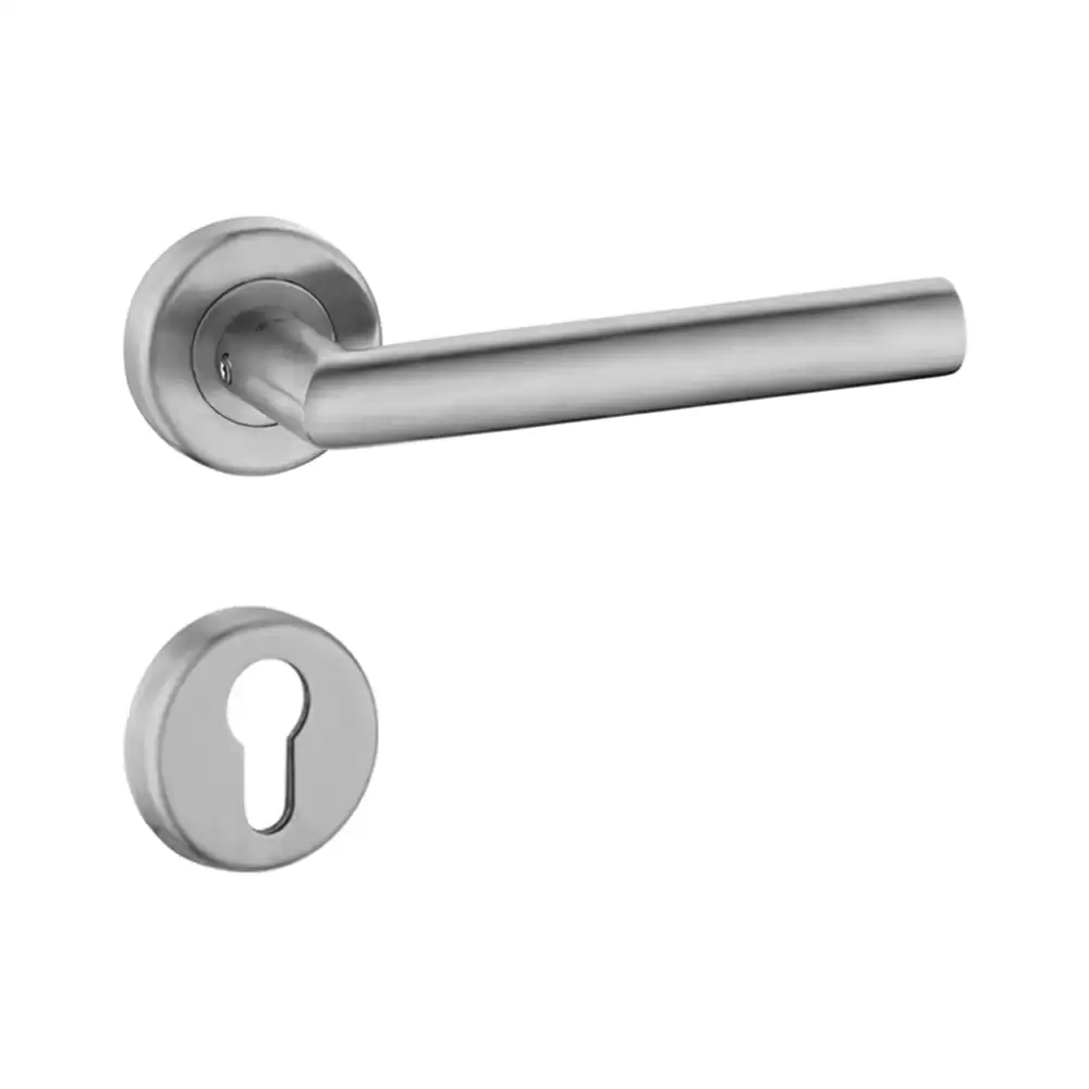 Dorset SLP OR 19 mm Diameter SS 304 Mortise on Rose Door Handle - Silver Satin