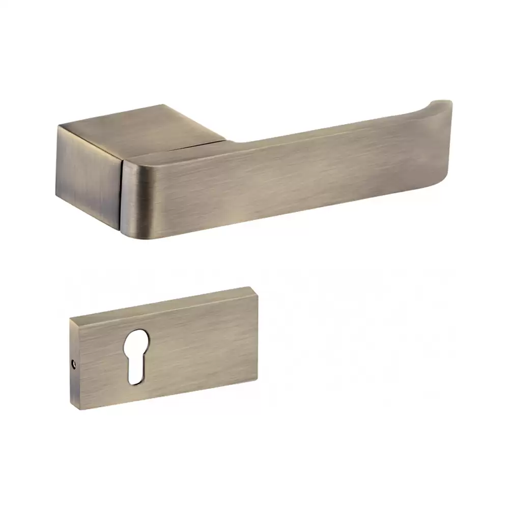 Dorset Premium Stark Mortise On Rose Door Handle - Antique