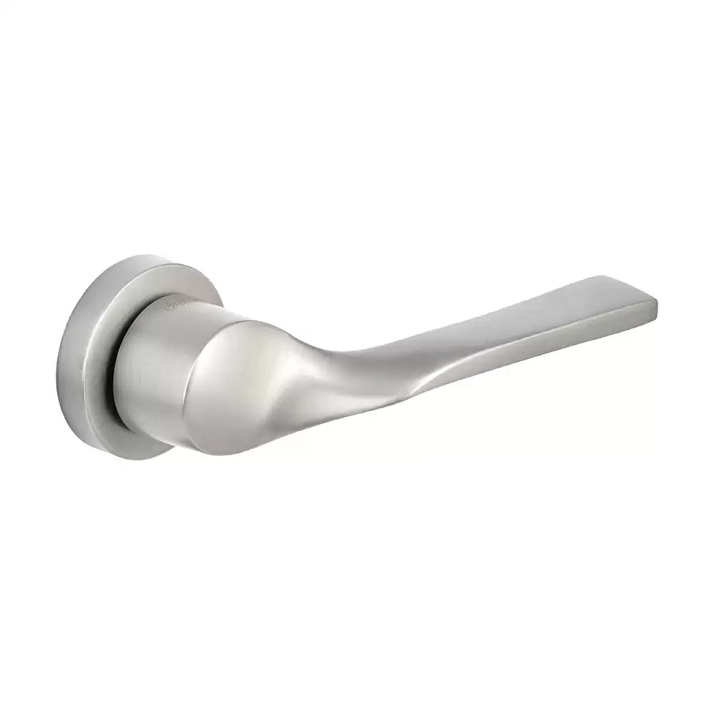 Dorset Abitare Twirl Mortise on Rose Door Handle - Satin Matt