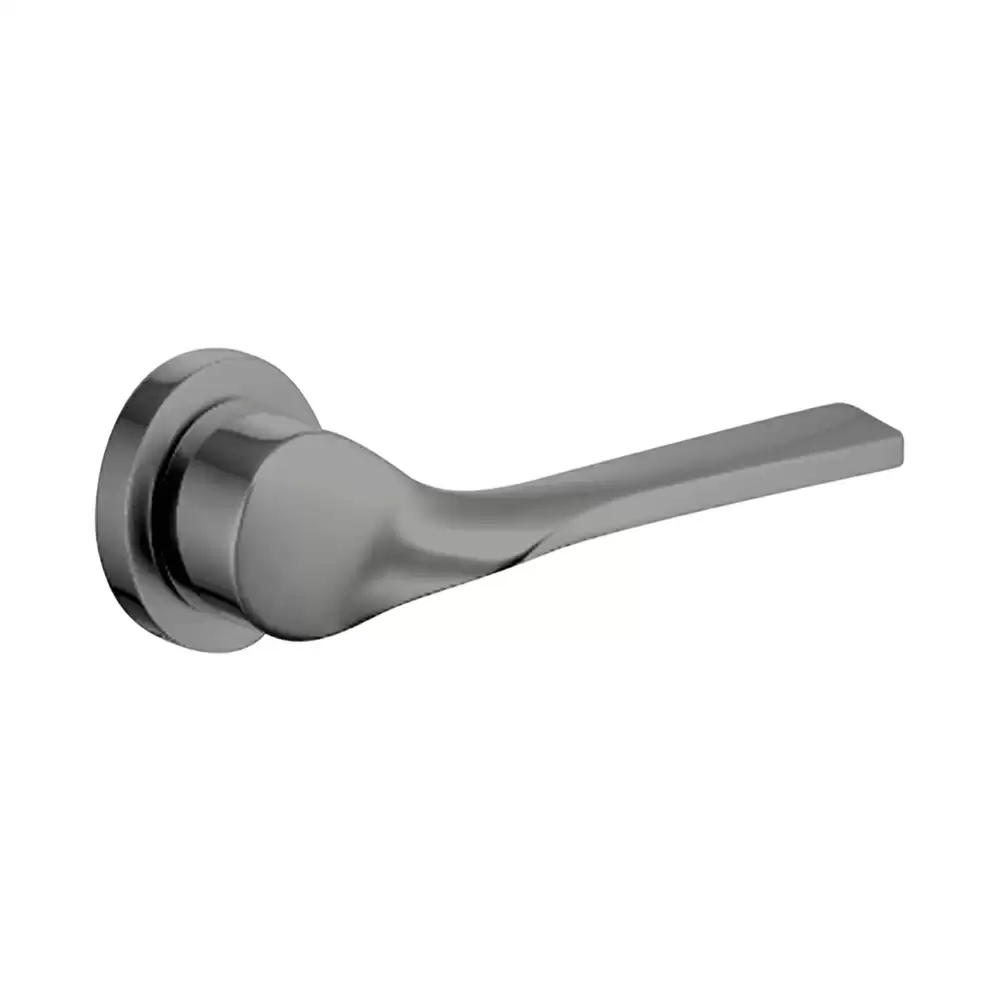 Dorset Abitare Twirl Mortise on Rose Door Handle - Titanium Matt