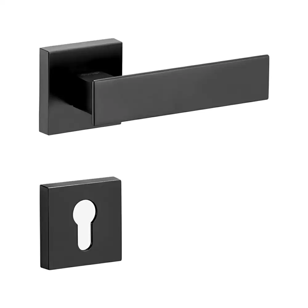 Dorset Farretto Vitra Mortise on Rose Door Handle - Graphite Matt