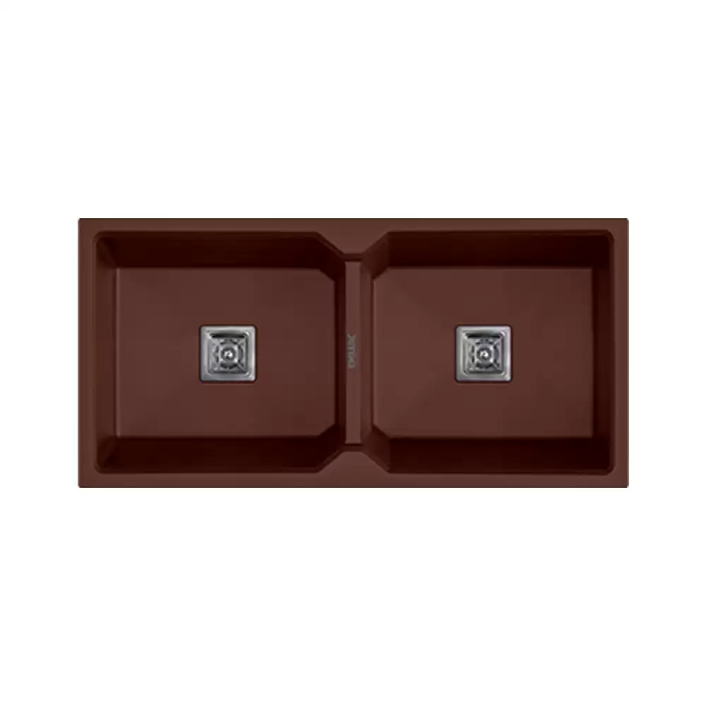 Embarc Citron Quartz Metallic Kitchen Sink (37 L x 18 W) Inch - Brown