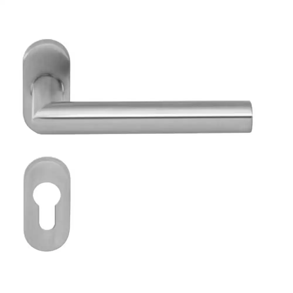 Dorma Pure 8906 Stainless Steel 304 Oval Rose Mortise Handle - Satin Finish