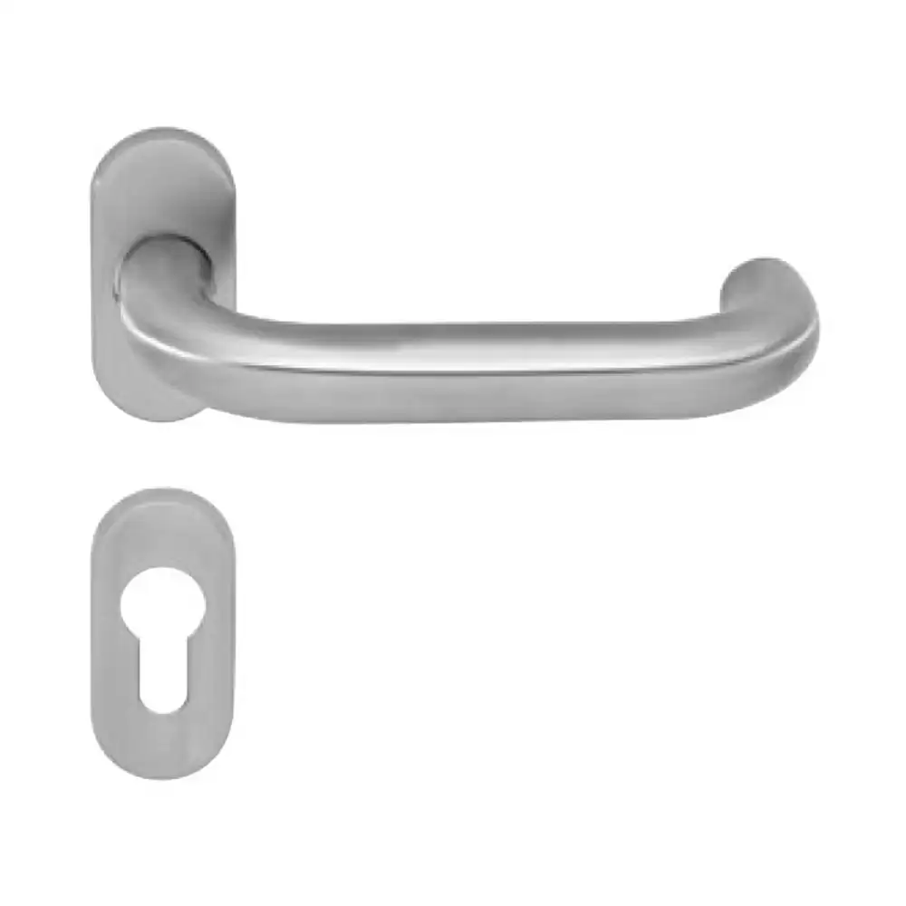 Dorma Pure 8100 Stainless Steel 304 Oval Rose Mortise Handle - Satin Finish