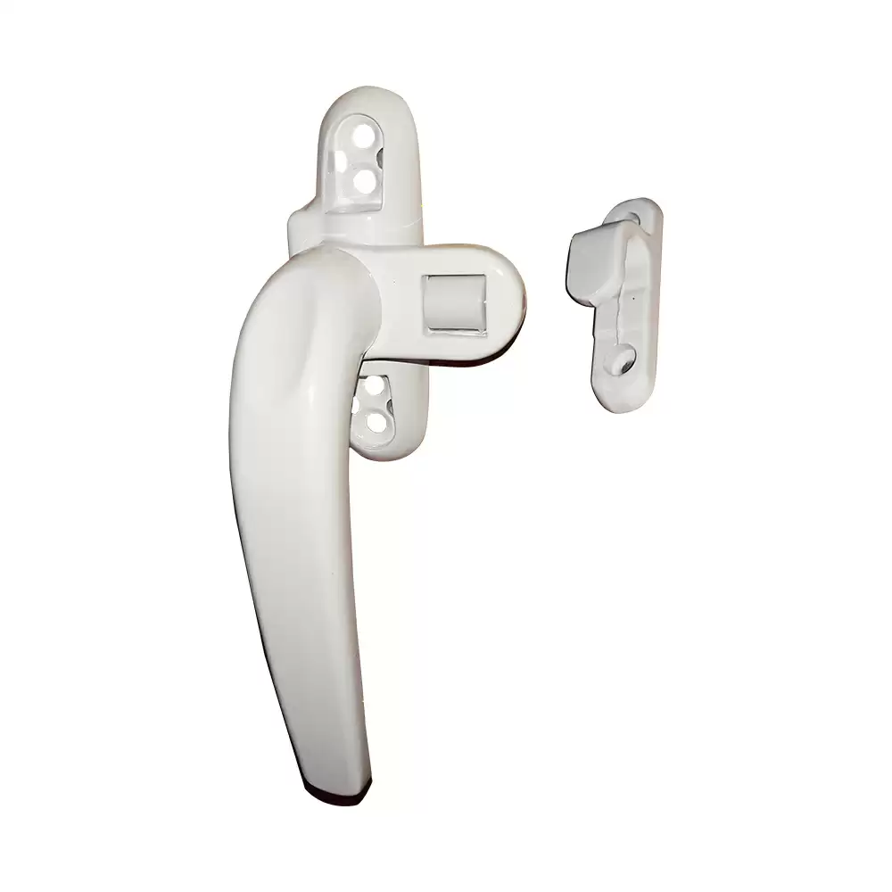 Cockspur Handle For Aluminium Casement Windows - Series - McCoy Bullet 20 - Left (White) - McCoy 8M