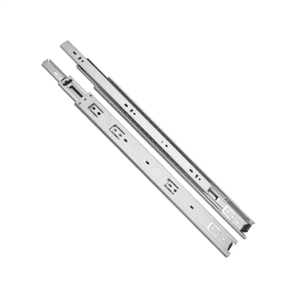 Inox C6.04.250 10 Inch Side Mount Ball Bearing Full Extension Telescopic Slide (45 Kg) - Zinc Plated Finish