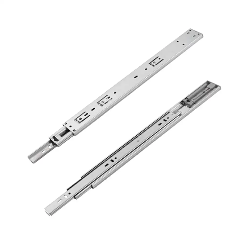 Inox C6.07.500 20 Inch Side Mount Ball Bearing Full Extension Telescopic Slide (45 Kg) - Zinc Plated Finish