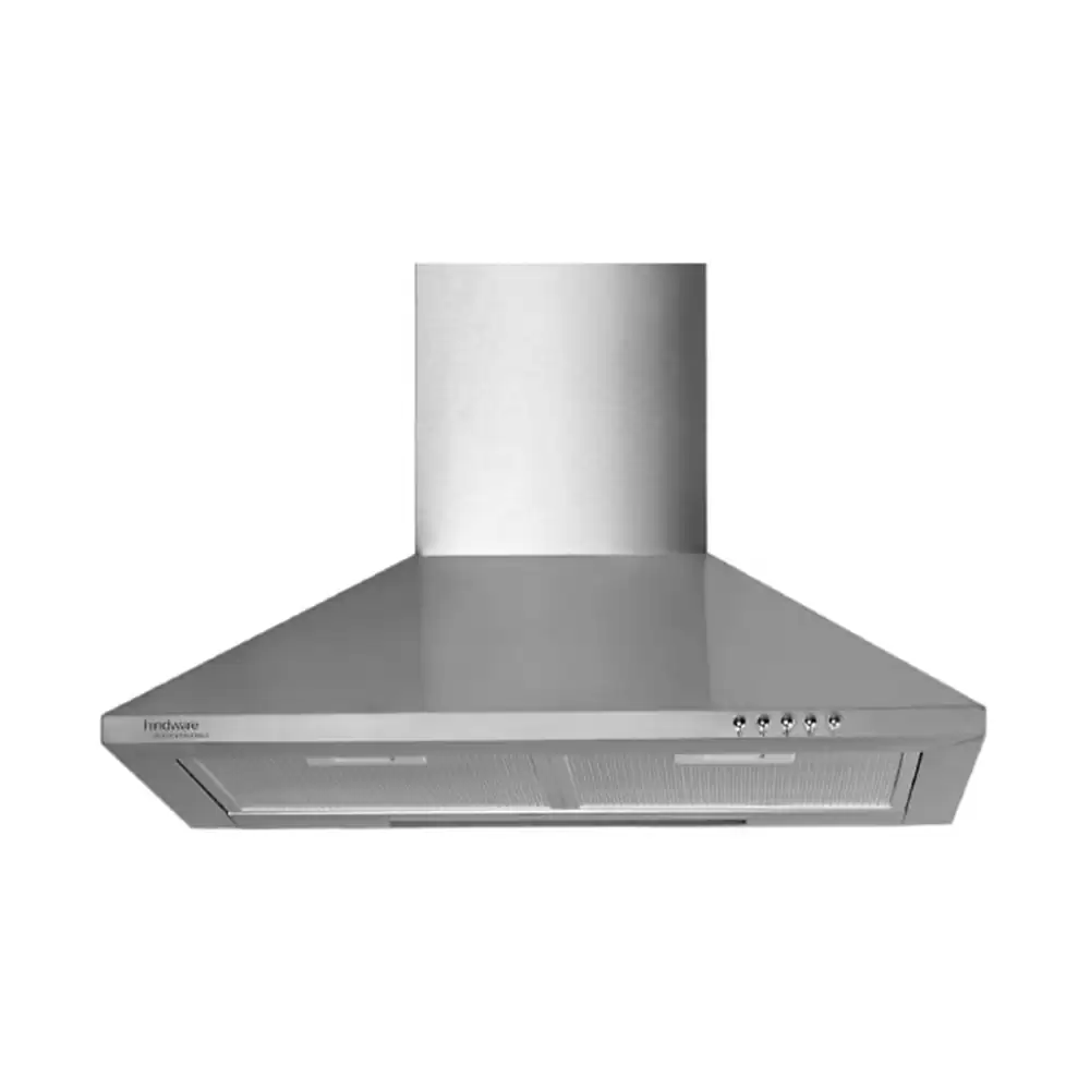 Hindware Clara Neo 60 cm Cassette Filter Hood Wall Mounted Kitchen Chimney, Suction Capacity 750 m³/hr - Stainless Steel (1 Year Warranty)