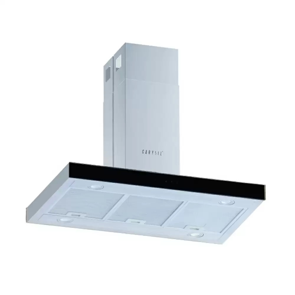 Carysil Alice 90 cm Baffle Filter Hood Wall Mounted Kitchen Chimney, Suction Capacity 1350 m³/hr - Stainless Steel