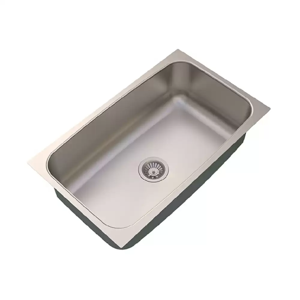 Carysil Elegance Stainless Steel Single Bowl Kitchen Sink, (30 L x 18 W x 9 D) Inch - Matt Finish