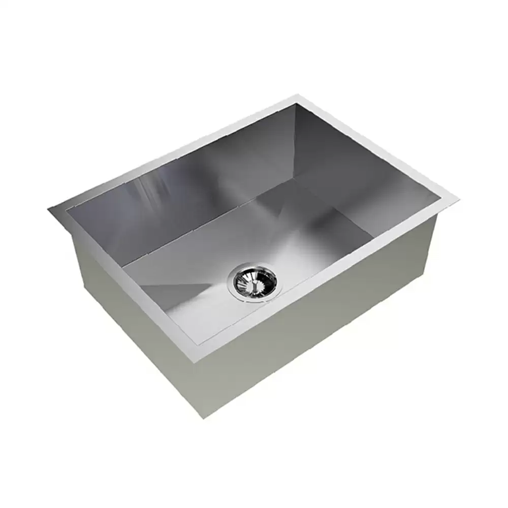 Carysil Quadro Stainless Steel Single Bowl Kitchen Sink, (24 L x 18 W x 9 D) Inch - Matt  Finish