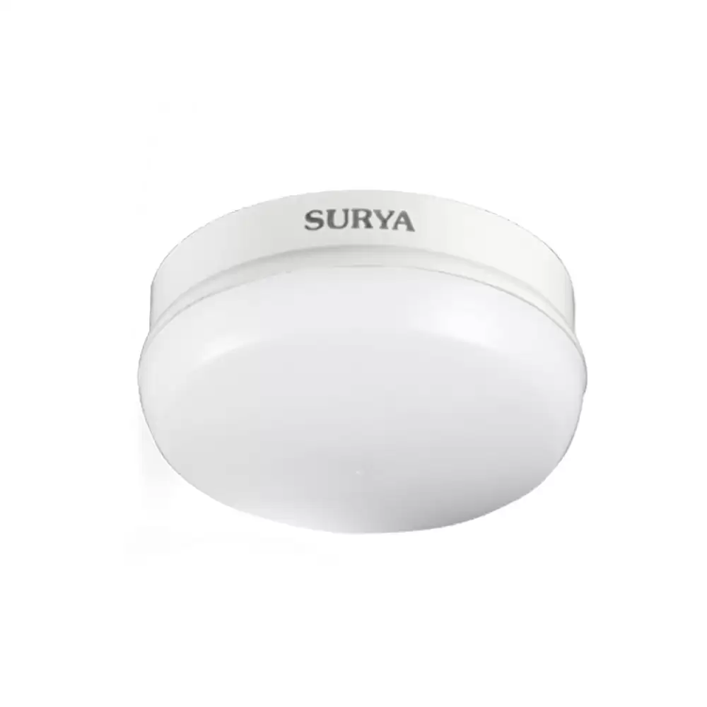 Surya 6 Watt Twister Surface Round Led Downlighter - White