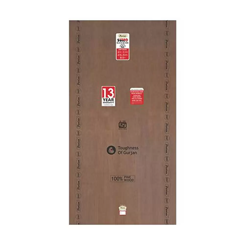 Durian Sumo IS 1659 19 mm Thick BWP Block Board (8 L x 4 W) Feet - (Gurjan)