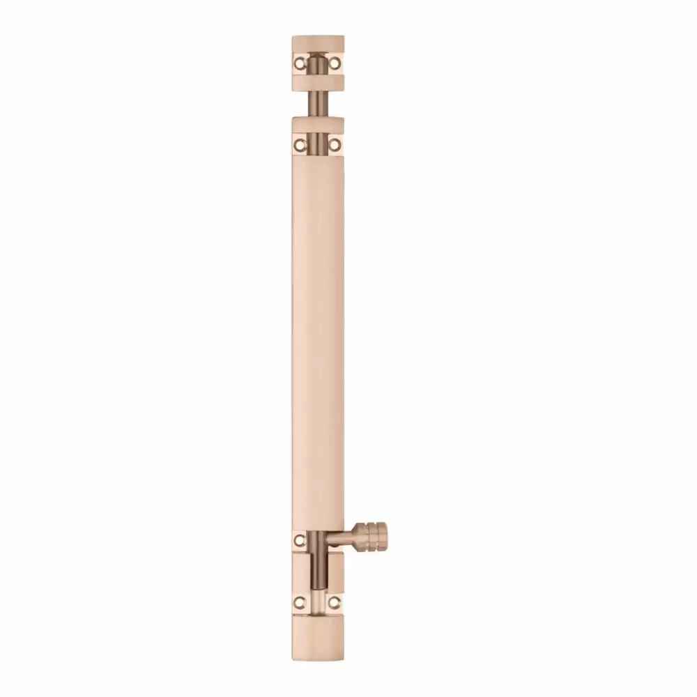 Atom Locks TB002-RG-10 inch Aluminium Decorative Tower Bolt- Rose Gold Finish