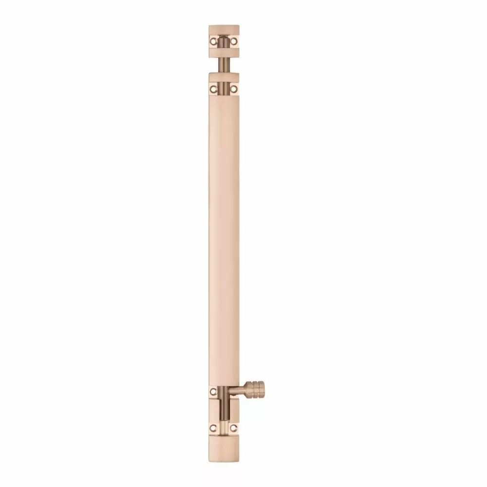 Atom Locks TB002-RG-12 inch Aluminium Decorative Tower Bolt- Rose Gold Finish