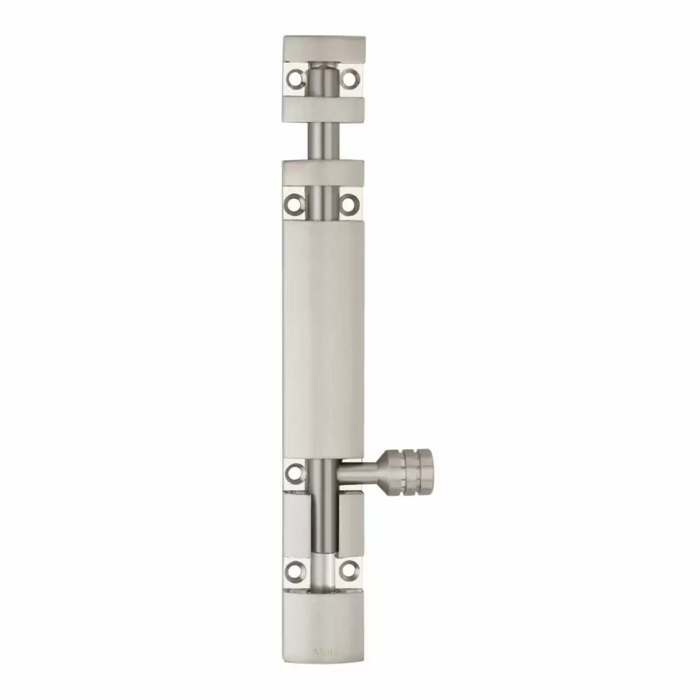 Atom Locks TB002-04 inch-SS Aluminium Decorative Tower Bolt- Stainless Steel  Finish