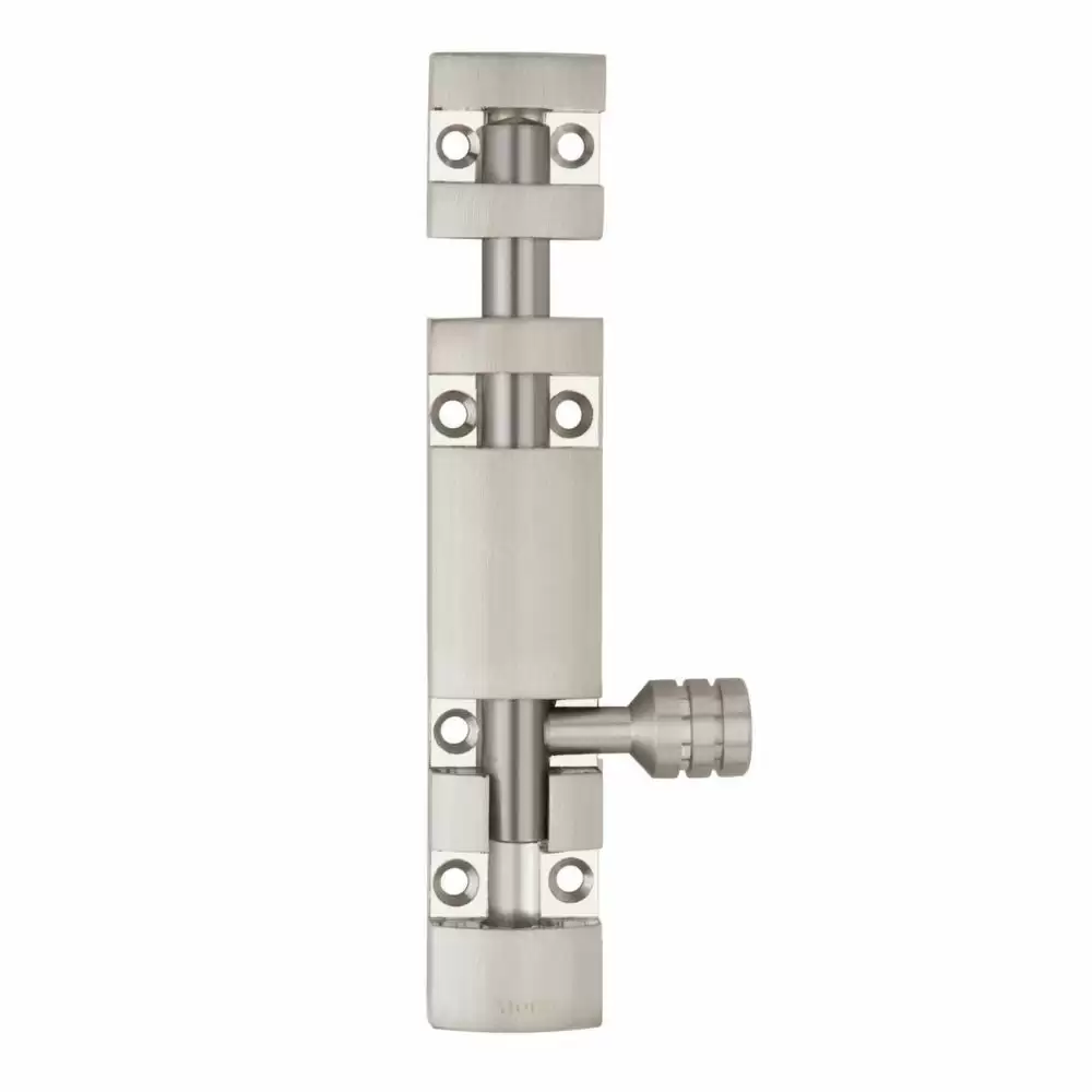 Atom Locks TB002-06 inch-SS Aluminium Decorative Tower Bolt- Stainless Steel  Finish