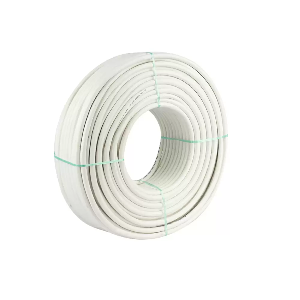 Super GEC Premium Multi Round 1.00 mm x 2 Core Length 100% Copper Electrical Wire - 10 Meter/33 Feet (White)