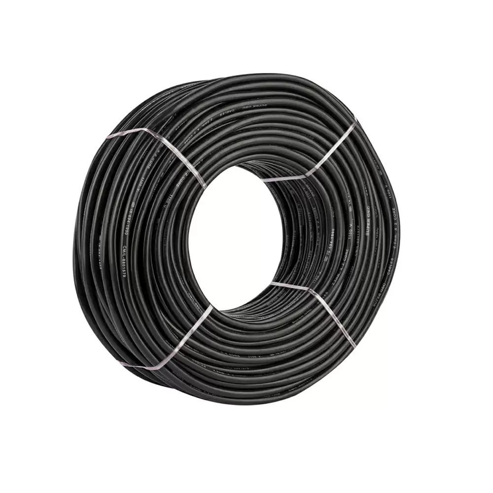 Super GEC Premium Multi Round 1.00 mm x 3 Core Length 100% Copper Electrical Wire - 10 Meter/33 Feet (Black)