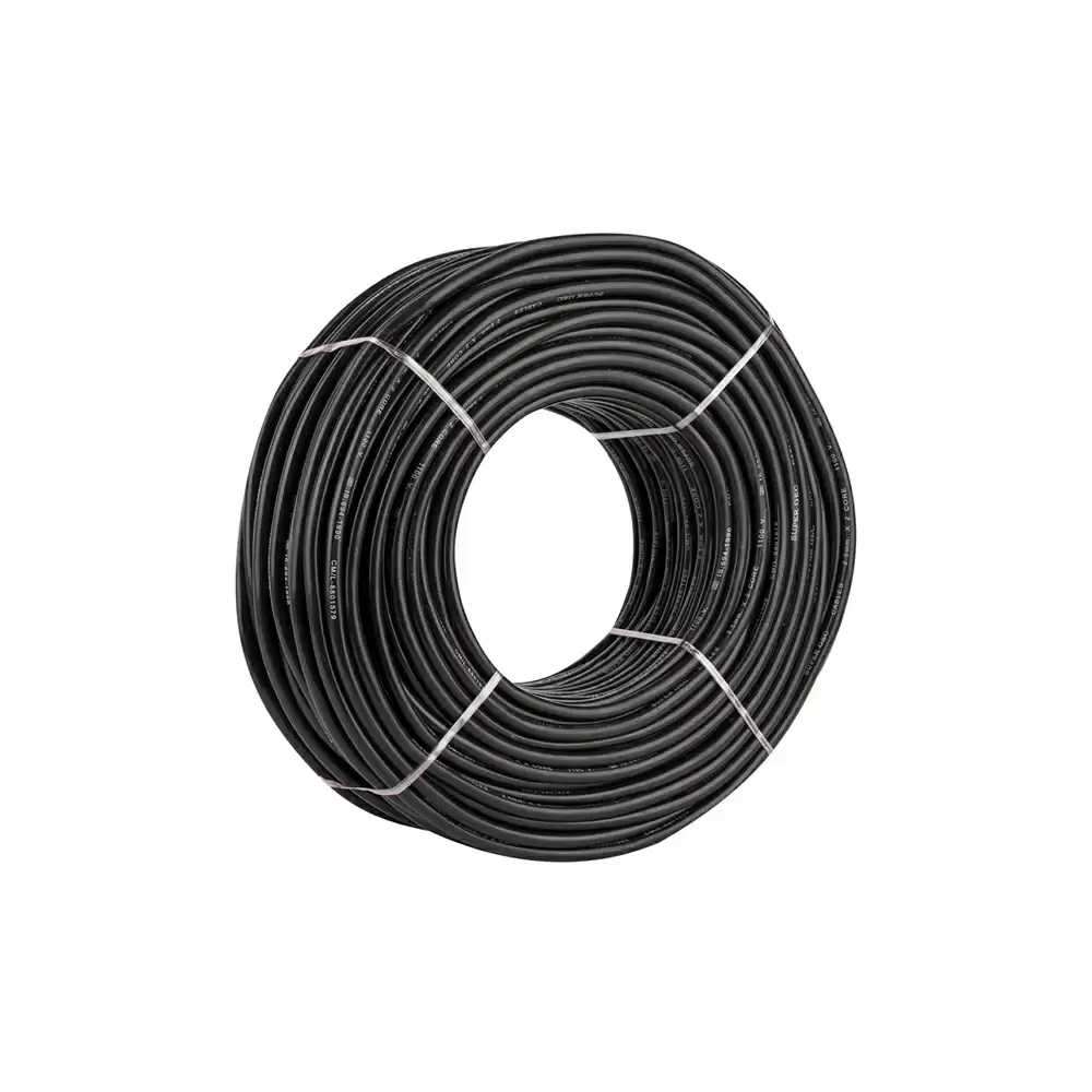 Super GEC Premium Multi Round 1.50 mm x 2 Core Length 100% Copper Electrical Wire - 10 Meter/33 Feet (Black)